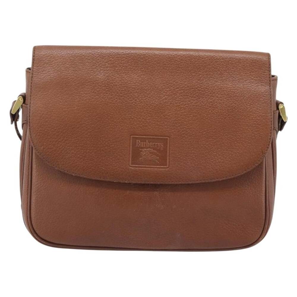 Burberry Leather Shoulder Bag Brown